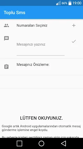 Bulk Message Sending - SMS