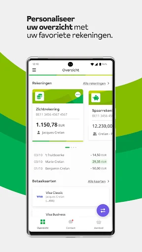 Crelan Mobile App screenshot 1