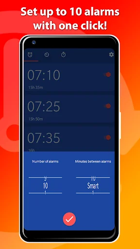 Set multiple alarms - OneClock screenshot 1
