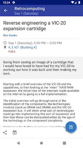 FOSDEM Companion screenshot 4