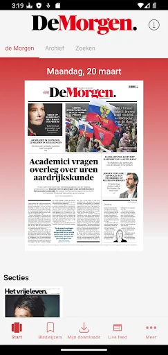 De Morgen Print Editie screenshot 1