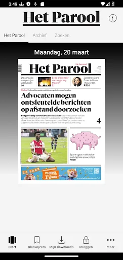 Het Parool digitale krant screenshot 1