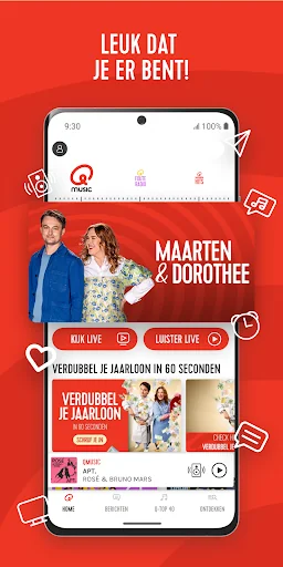 Qmusic - Live radio screenshot 1