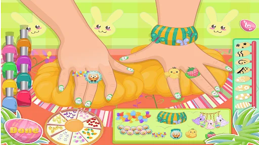 Nail salon and Dress up game