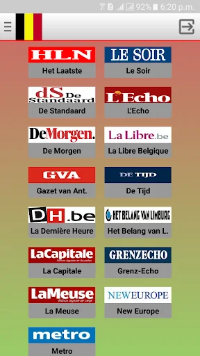 Belgium Newspapers