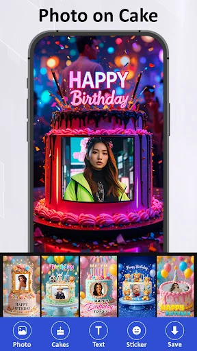 Photo On Birthday Cake