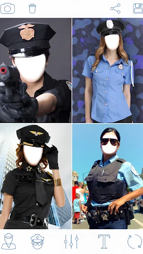 Police Photo Frame: Photo App screenshot 1