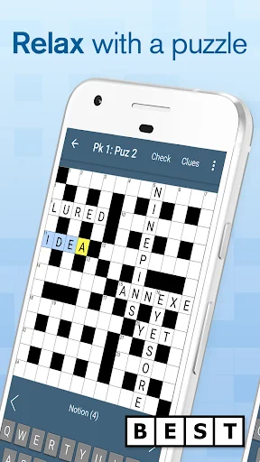 BestForPuzzles Quick Crossword screenshot 1