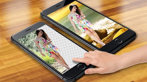 Background changer of photos