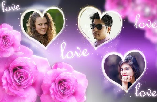 Love Photo frames Collage