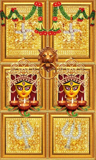 Maa Durga Temple Door Lock Scr