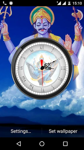 Shani Ji Clock Live Wallpaper