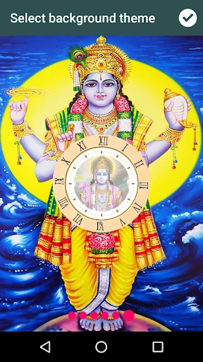 Vishnu Ji Clock Live Wallpaper