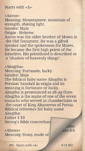 Bible Names with Meaning screenshot 1