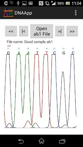 DNAApp: DNA sequence analyzer screenshot 1