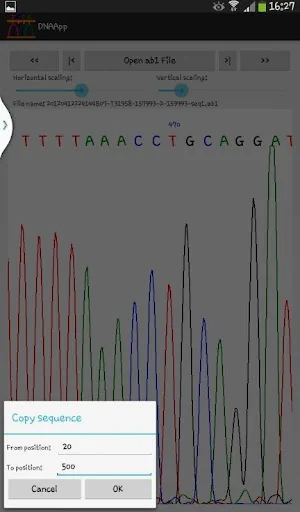 DNAApp: DNA sequence analyzer screenshot 2