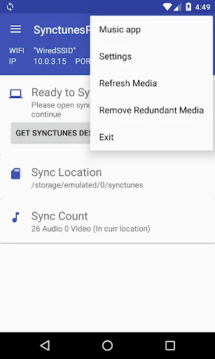 SynctunesX: iTunes to android screenshot 3