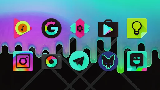 Black Light Icon Pack screenshot 4
