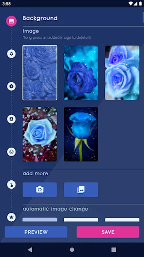 Blue Rose Live Wallpaper 3D screenshot 1