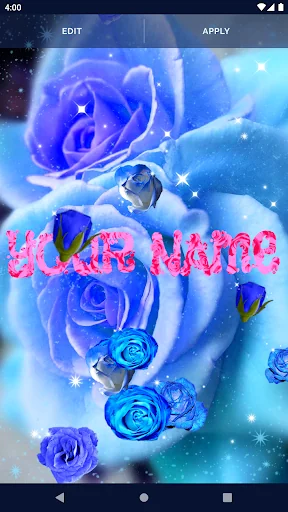 Blue Rose Live Wallpaper 3D screenshot 2