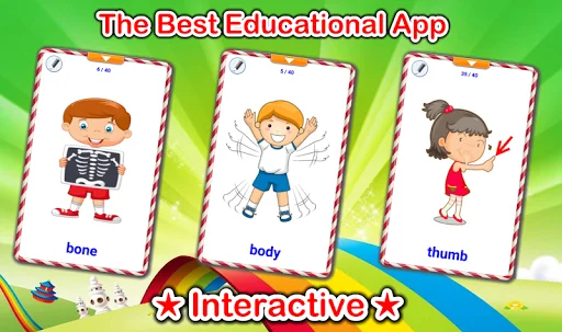 Body Parts Flashcards screenshot 1