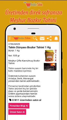 YöreyeHas - Bozkır Tahini, Pek