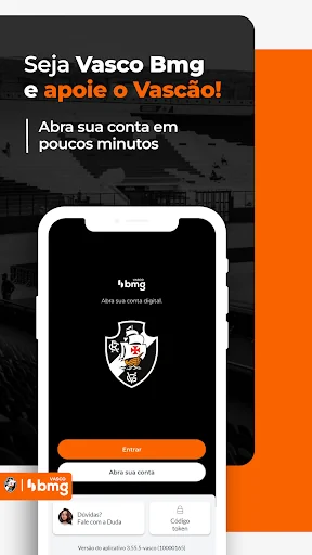 Conta e cartão Vasco Bmg