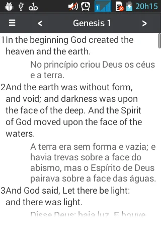 Bible Portuguese - English screenshot 1