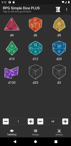 RPG Simple Dice PLUS