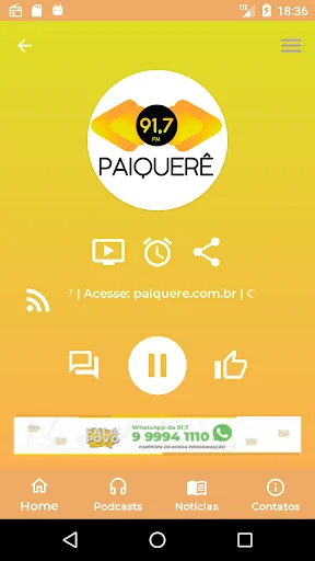 Rádio Paiquerê 91,7 FM