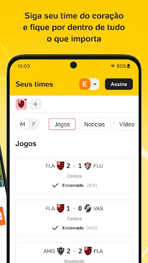 Placar UOL: Futebol e notícias screenshot 2