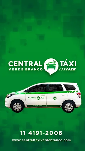 Central Táxi Verde Branco