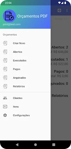 Orçamentos PDF