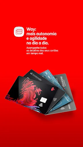 Santander Way: App de cartões screenshot 1