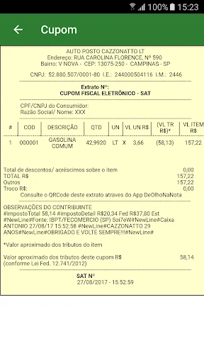 Dinheiro na Nota (Cashback) screenshot 1