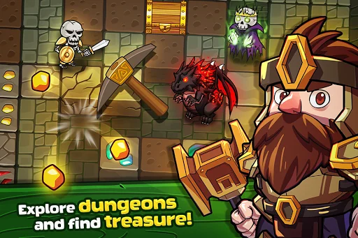 Mine Quest: Battle Dungeon RPG screenshot 1