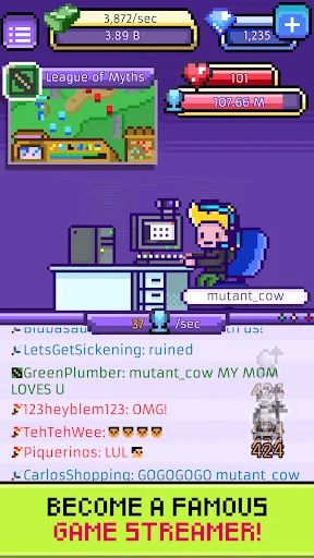 xStreamer: Idle Simulator Game screenshot 1