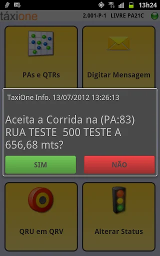 Taxi Digital Motorista