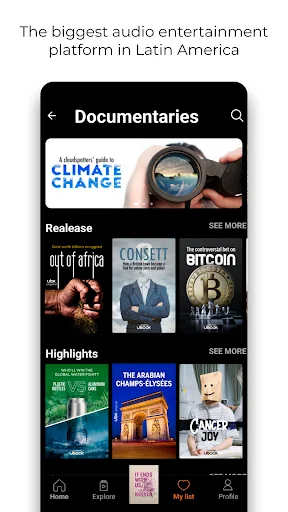 Ubook: Audiobooks screenshot 1