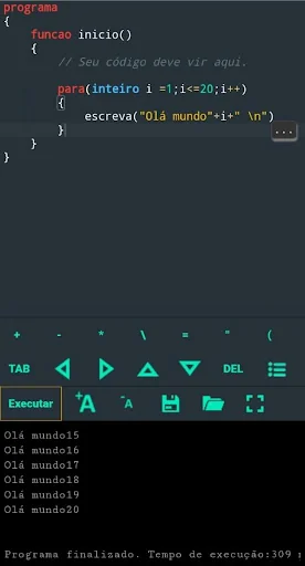Portugol Mobile screenshot 2