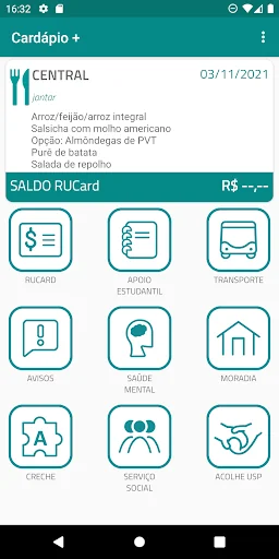 Cardápio+ USP