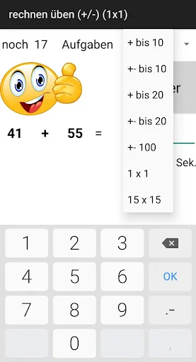 einfache Kopfrechenapp 1x1 1+1