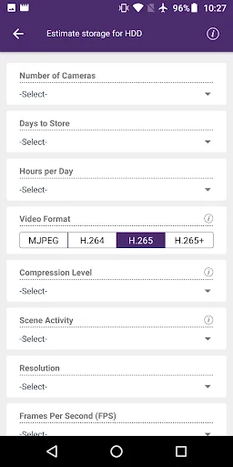 WD Purple Storage Calculator screenshot 3