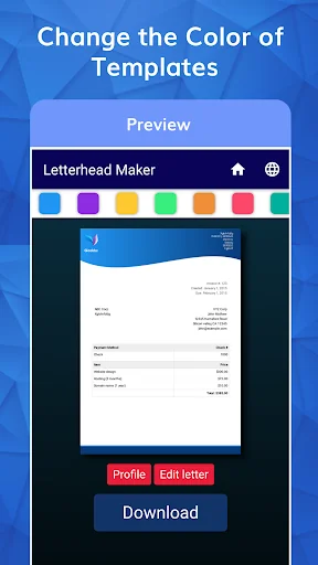 Letterhead Maker with logo PDF screenshot 4