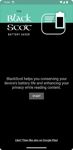 BlackScot screen battery saver
