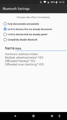 Bluetooth Settings
