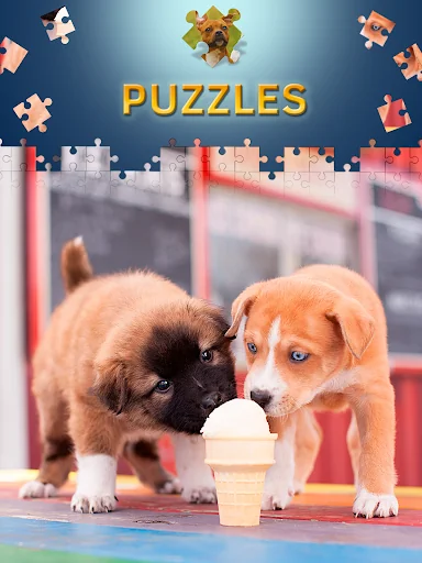 Dog and Puppys Jigsaw Puzzles