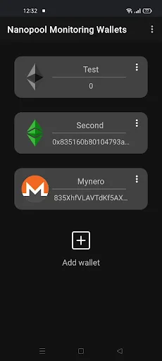 Nanopool Monitoring screenshot 1