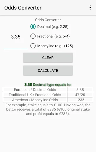 Odds Converter