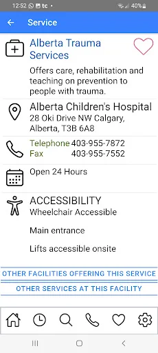 Alberta Health Services (AHS) screenshot 3